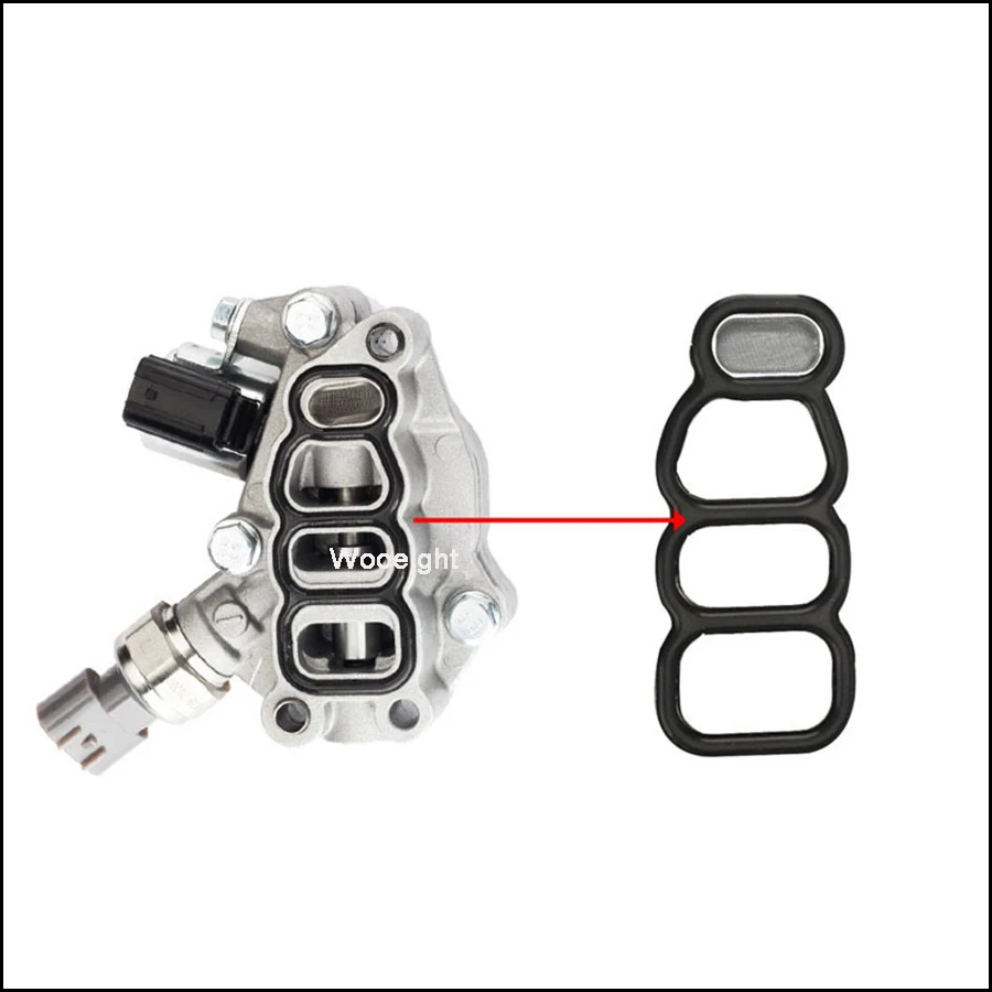 Wooeight 15810RKBJ01 Solenoid New Spool Valve Timing With Gasket Fit For Honda Pilot Accord Odyssey 15810-RKB-J01Replacement