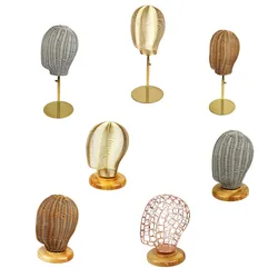 Wig Hat Stand Iron Art Shop Display Mannequin Head Fashion Design Hat Jewelry Display Head Model Glasses Display Rack Stand