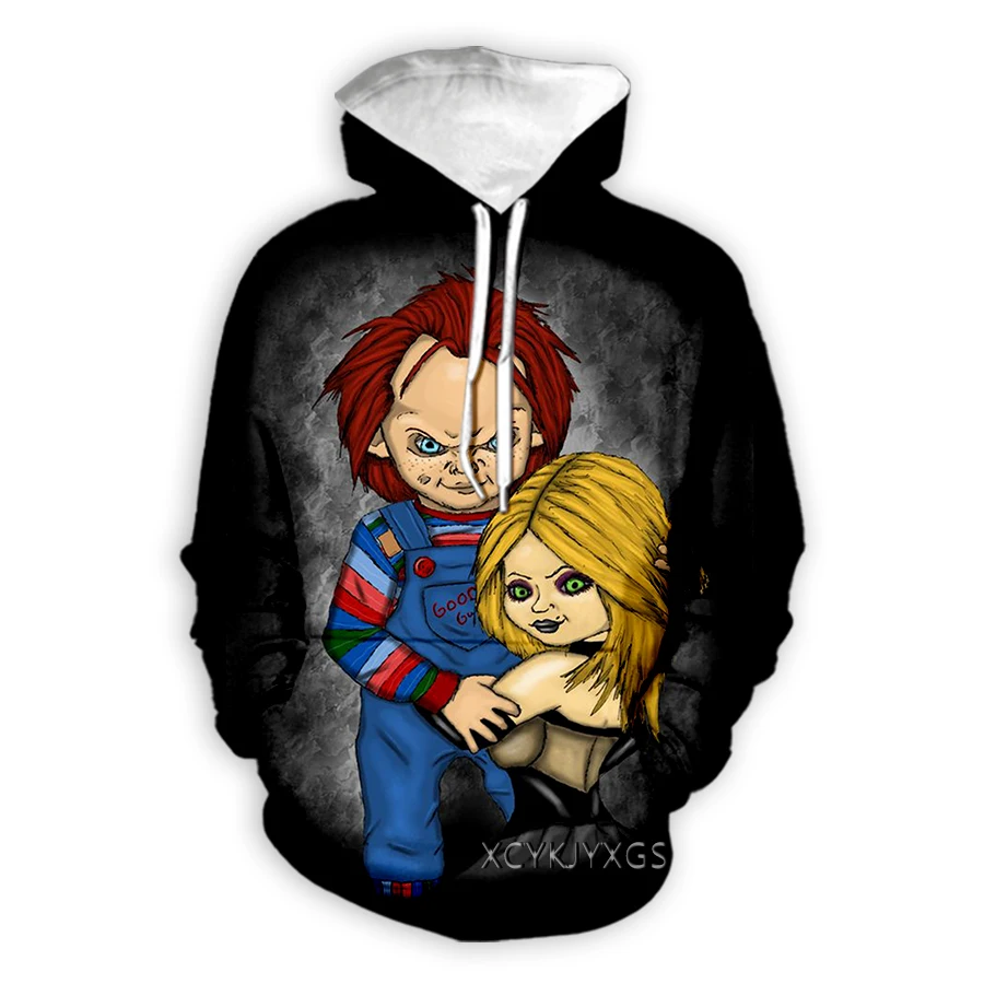 

xinchenyuan Men/Women Horror Movie Chucky 3D Print Men Women Fashion Clothing Street Hip Hop Casual Sweatshirt Hoodies Z26