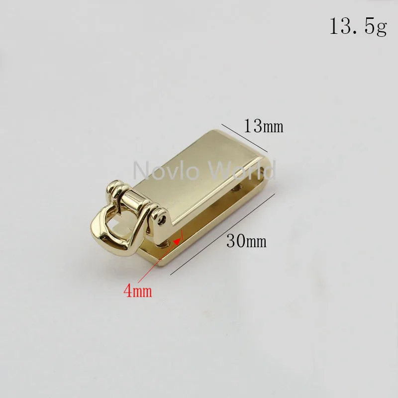 2 pieces test, 30*13mm, metal side clip hardware handbag purse hanger connector accessories