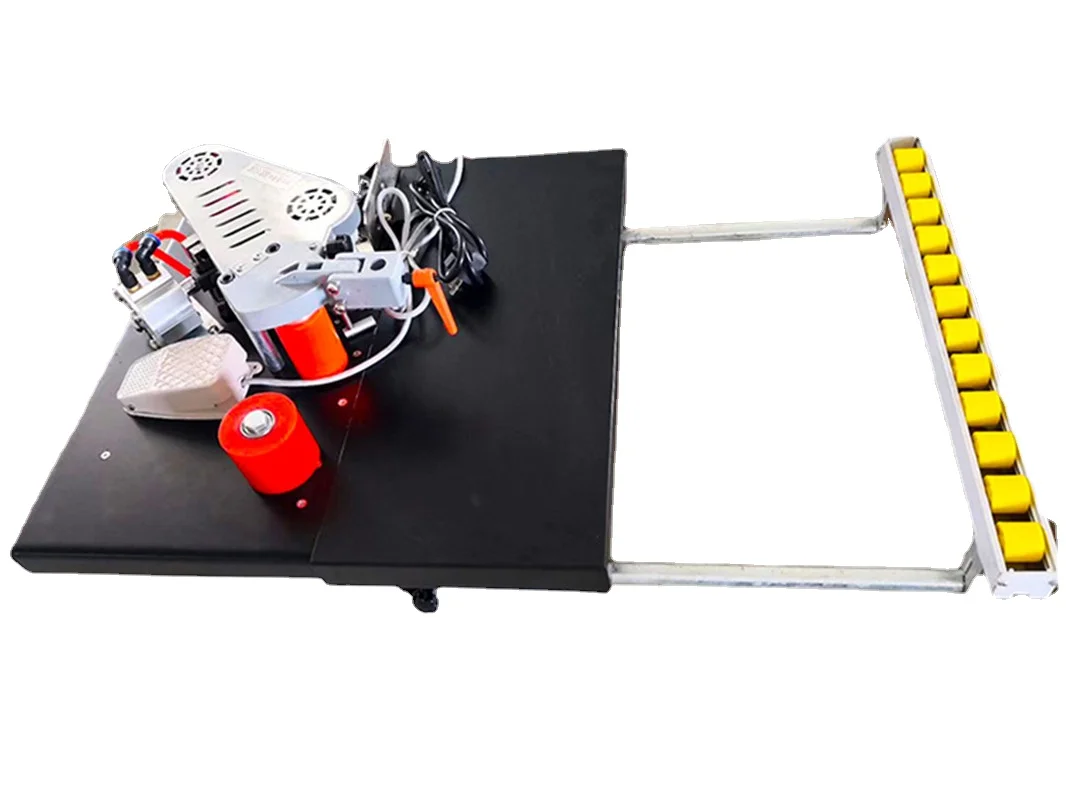 1200W Original Adjustable Speed, Wood Portable Edge Banding Machine for MDF/further with Tray and Cut for Edge Bander  Automatic