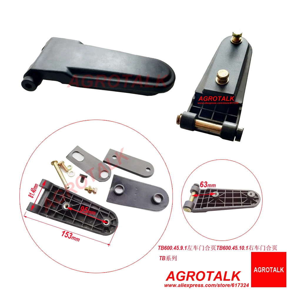 Esquerda Mais Tb600.455. Conjunto de Dobradiças da Porta para o Armário de Trator Foton Lovol. Tb600.4591