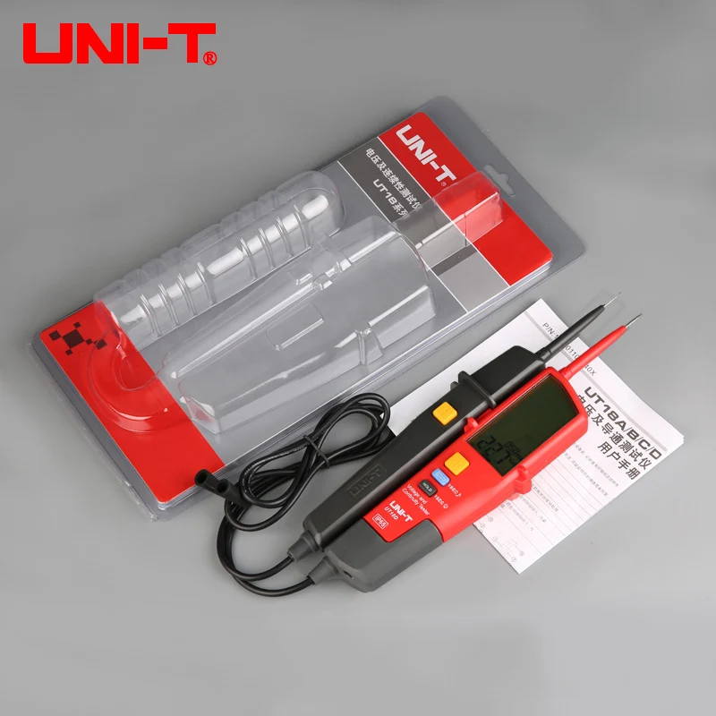 UNI-T Digital Voltmeter Tester UT18B UT18D AC DC Voltage Continunity  690V LCD Display 3 Phase Sequence RCD Electrical Tester