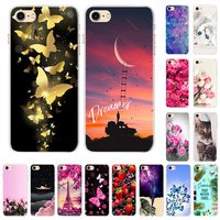 Cartoon Soft Silicone Phone Cases For iPhone 7 7 Plus 8 8 Plus  Soft TPU Back Cover For Coque Apple iphone 7 7Plus 8 8Plus