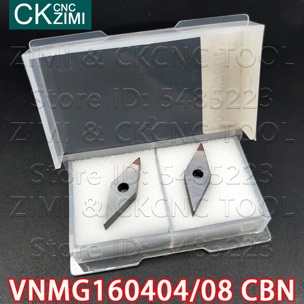 VNMG160404 CBN VNMG160408 CBN Lưỡi Kim Cương Khối Boron Nitride Chất Lượng Cao Bên Ngoài Dụng Cụ Xoay Carbide Lắp VNGA Cho Thép Không Gỉ