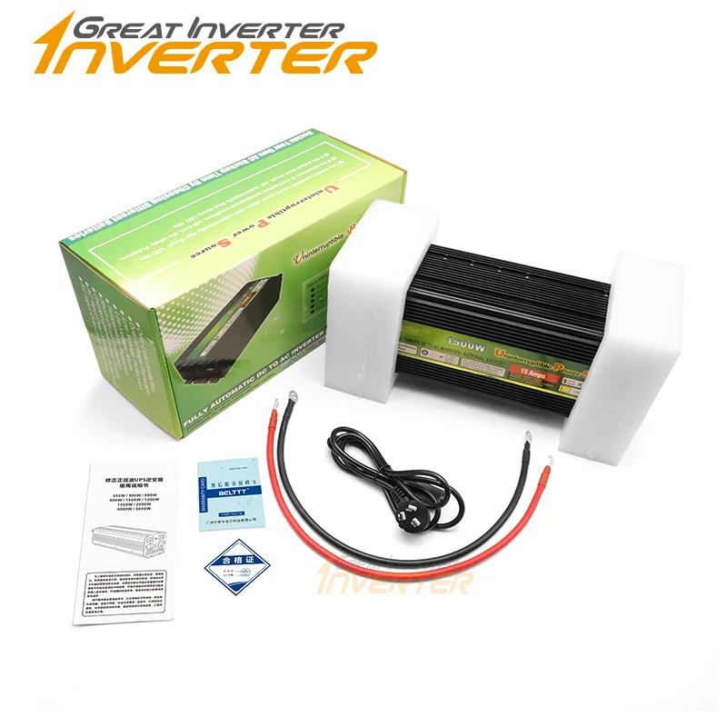 Imagem -02 - Ups Inversor de Carregamento de Onda Senoidal 220v 110v Inversor de Potência Carregador Transformador de Tensão Usb 1500w Conversor Adaptador Casa 12v 24v