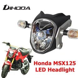 Motorcycle LED Headlight Waterproof Front Fork Light Lamp for Honda Monkey GROM DLR 125 MSX125 MSX125SF 2014 2015 2016