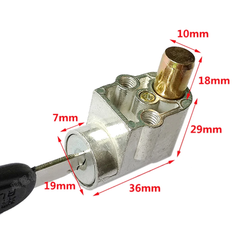 Candado de encendido con batería, caja de seguridad con 2 llaves para motocicleta, bicicleta eléctrica, Scooter, bicicleta eléctrica, candado