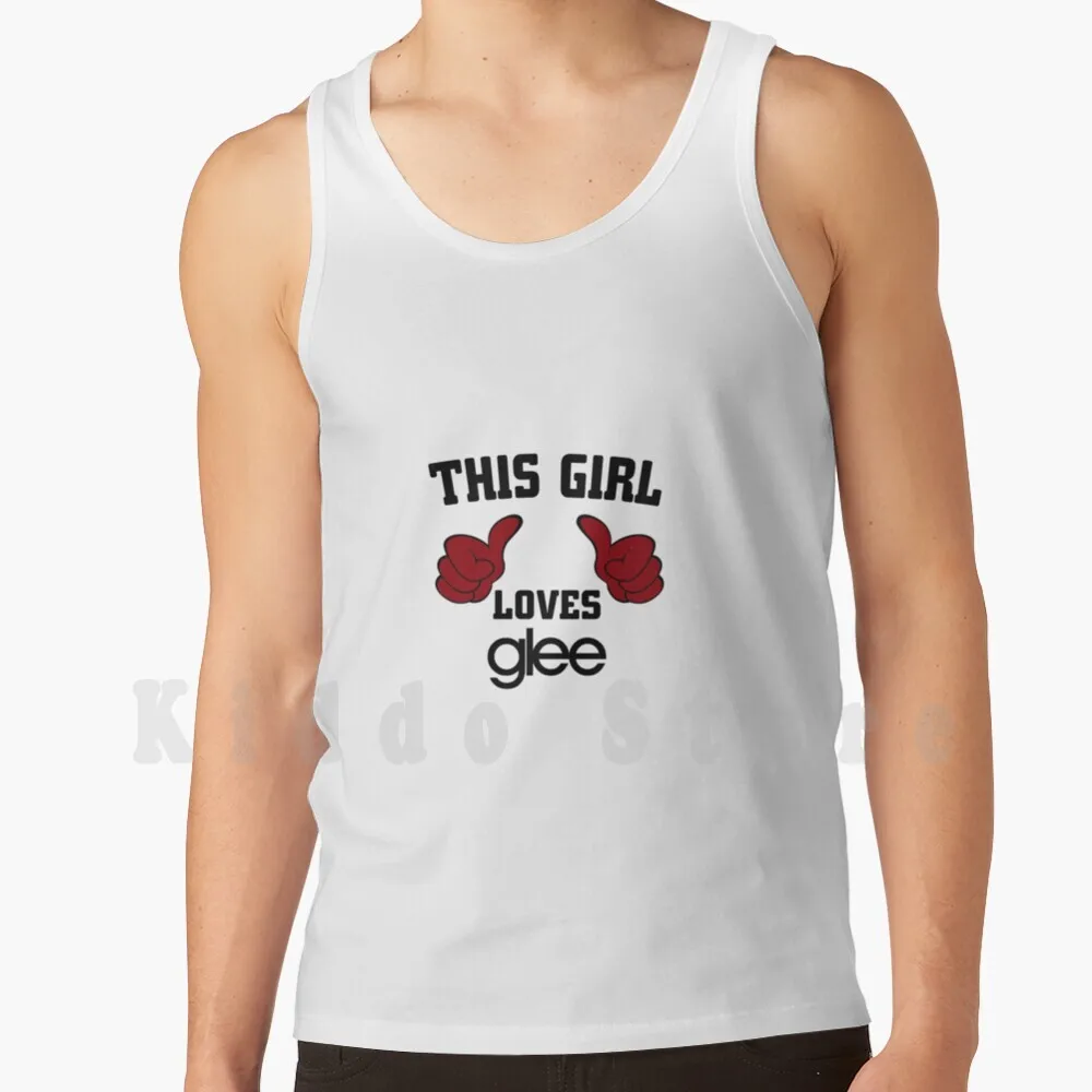 This Girl Loves Glee Tank Tops Vest Sleeveless Glee Brittana Lea Michelle Naya Rivera Brittany Gleeks Heather Morris