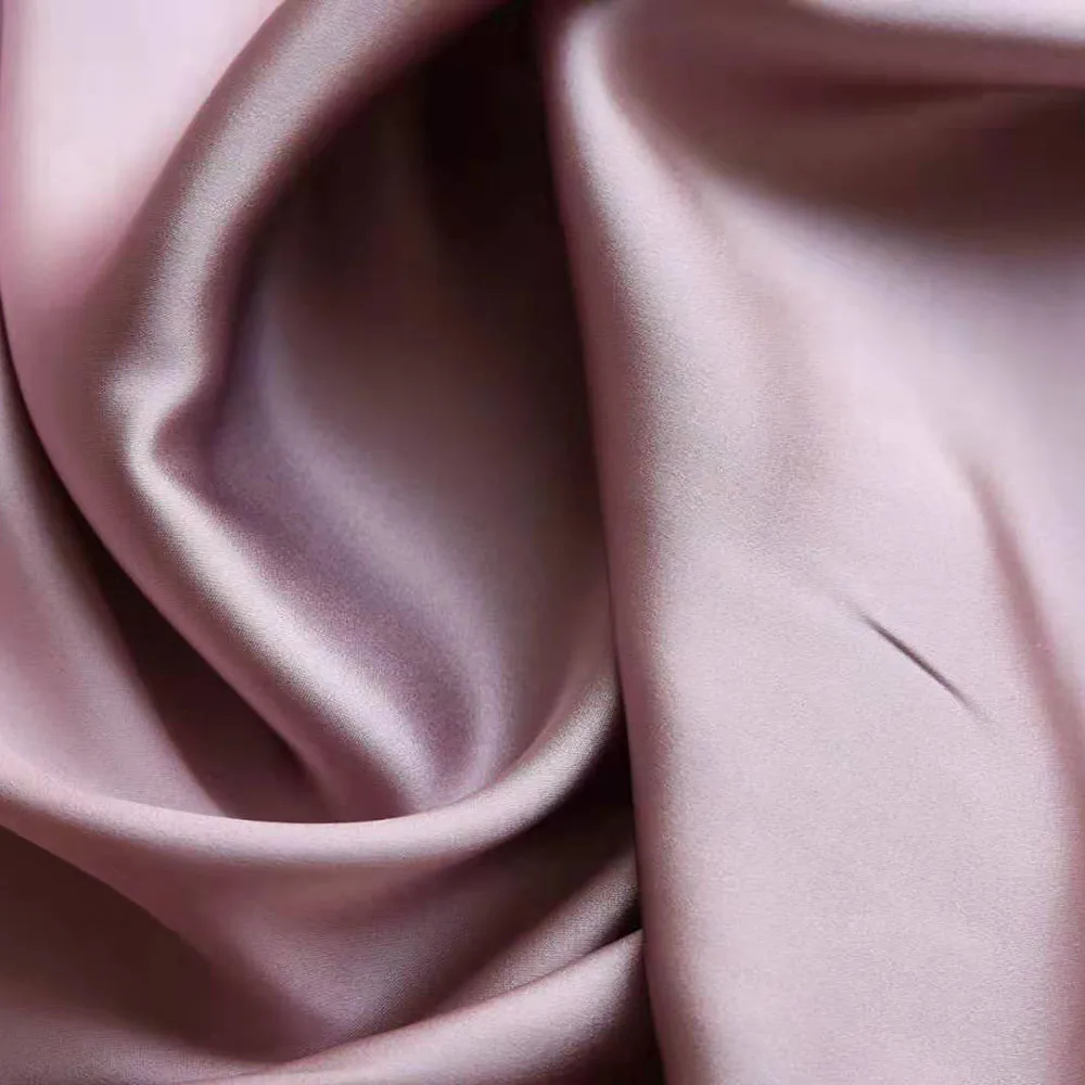 100% Mulberry Pure Silk  Satin Fabric for Dress Cheongsam  114cm Width 16 mm Real Silk Clothing Fabric for DIY Sewing