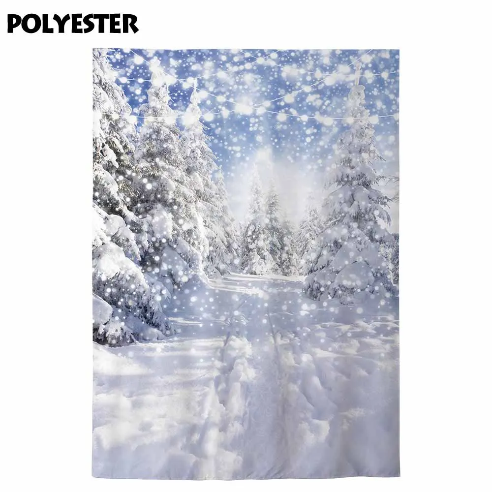 Funnytree photo background photography studio snow tree street winter Frozen nature scene decor photophone photozone backdrop