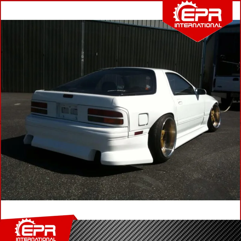 For Mazda RX7 FC3S Dmax +30mm Glass Fiber Rear Fender Trim RX7 FRP Wide Rear Fender FC3S Racing Body Kit Accessories