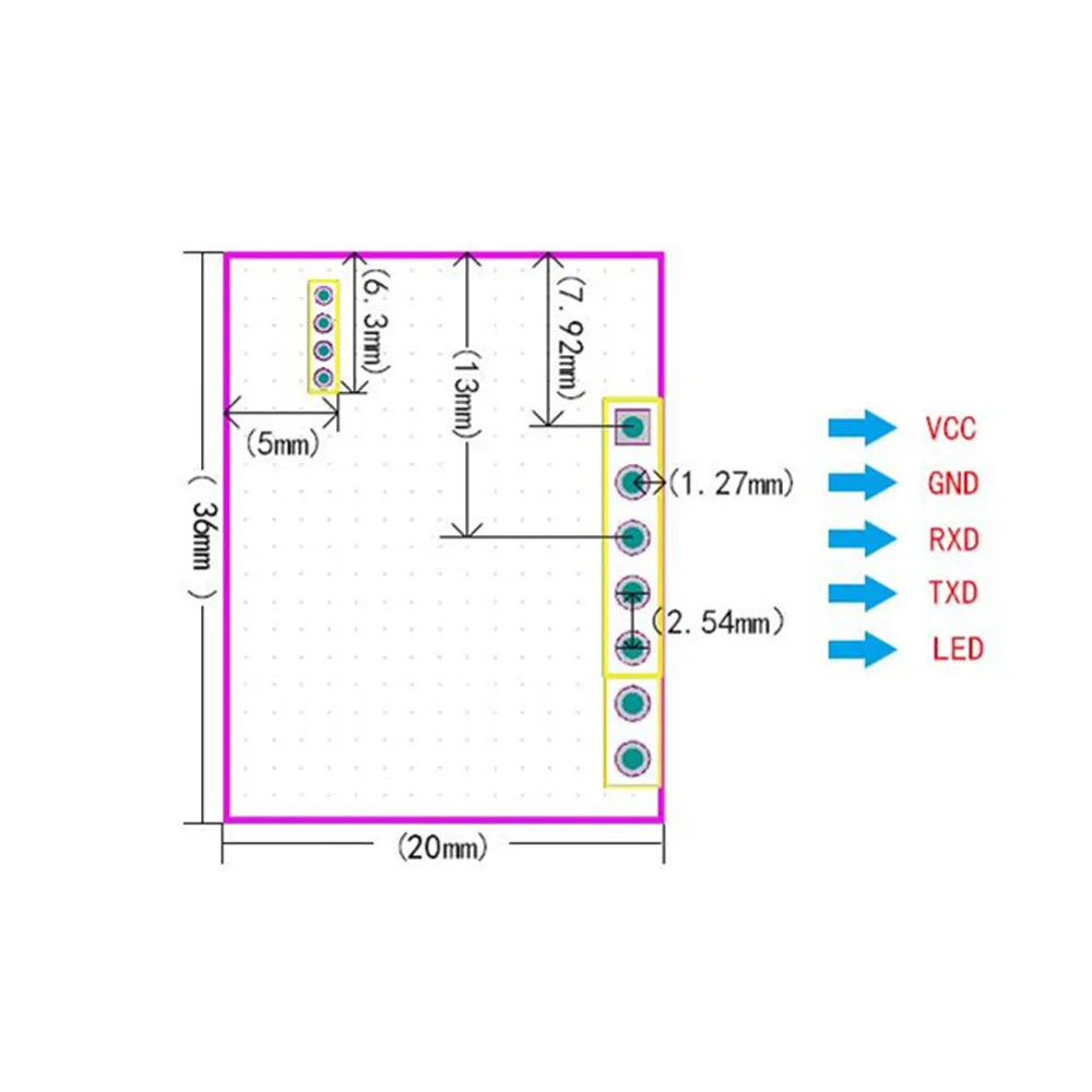 Antena taidacent, porta inteligente para estacionamento de rua, longo alcance, distância, iso15693, embutido, antena pcb, 13.56mhz, módulo oem