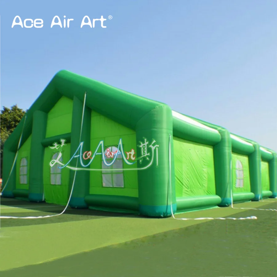 โรงงานโดยตรงสีเขียวInflatableเต็นท์Inflatableงานแต่งงานเต็นท์Air Blowerสําหรับกิจกรรมกลางแจ้ง/กีฬาโดยAce Air Art