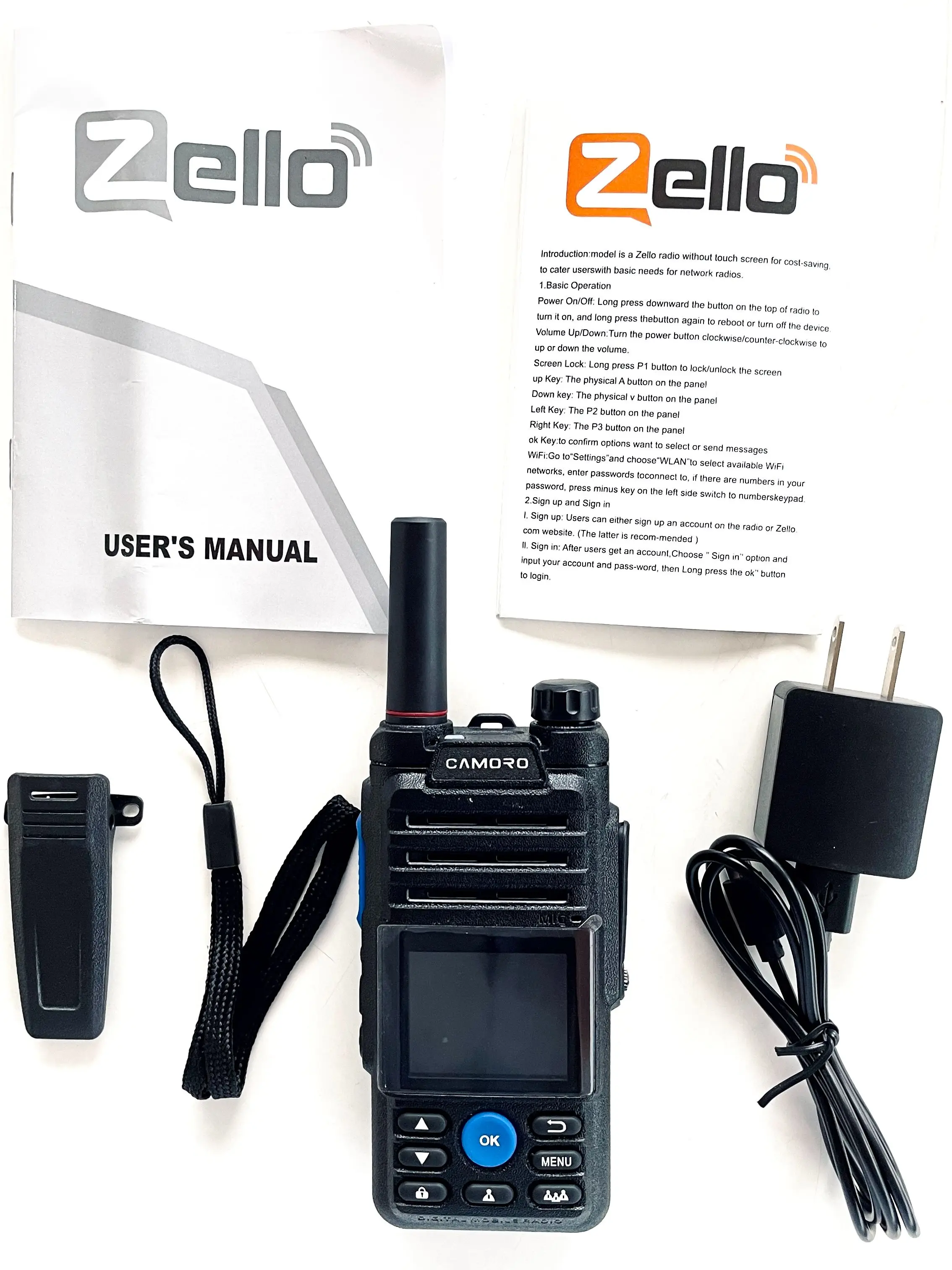 Real Ptt Radio Long Range Transceiver Realptt & Zello Walkie Talkie 4G Poc Radio WIFI GPS Radio Android Walkie Talkie 5000km