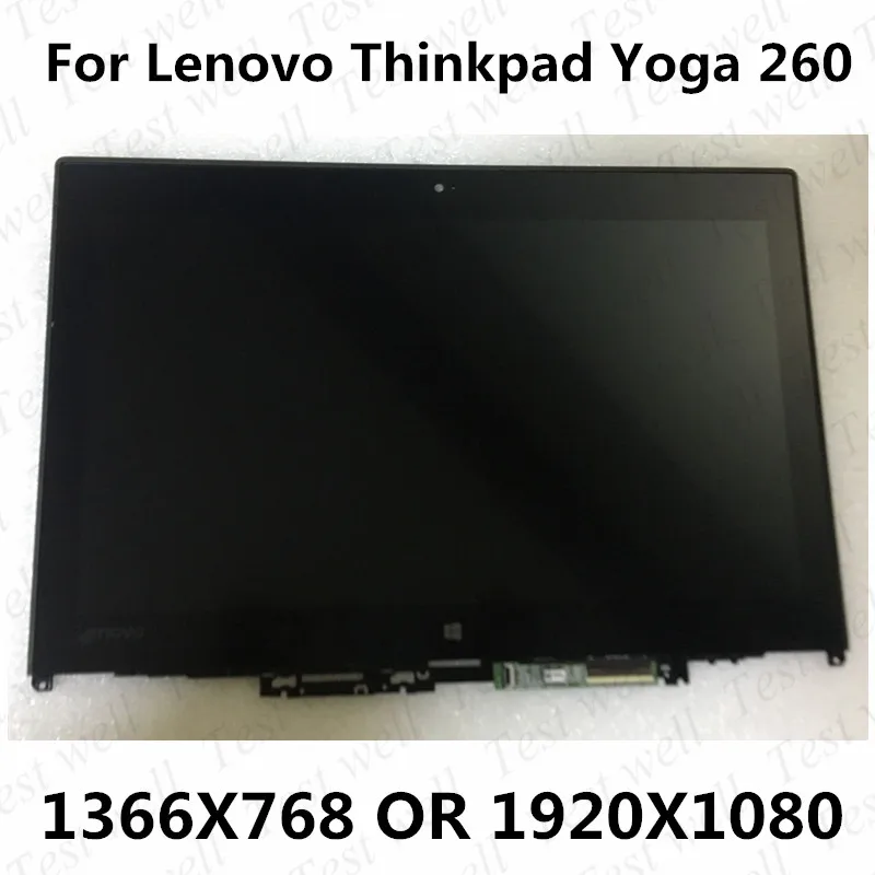 

Original For Lenovo ThinkPad Yoga 260 20GT 00NY900 12.5" FHD LCD Touch Screen Assembly + Bezel AP1EY000710 01HY619