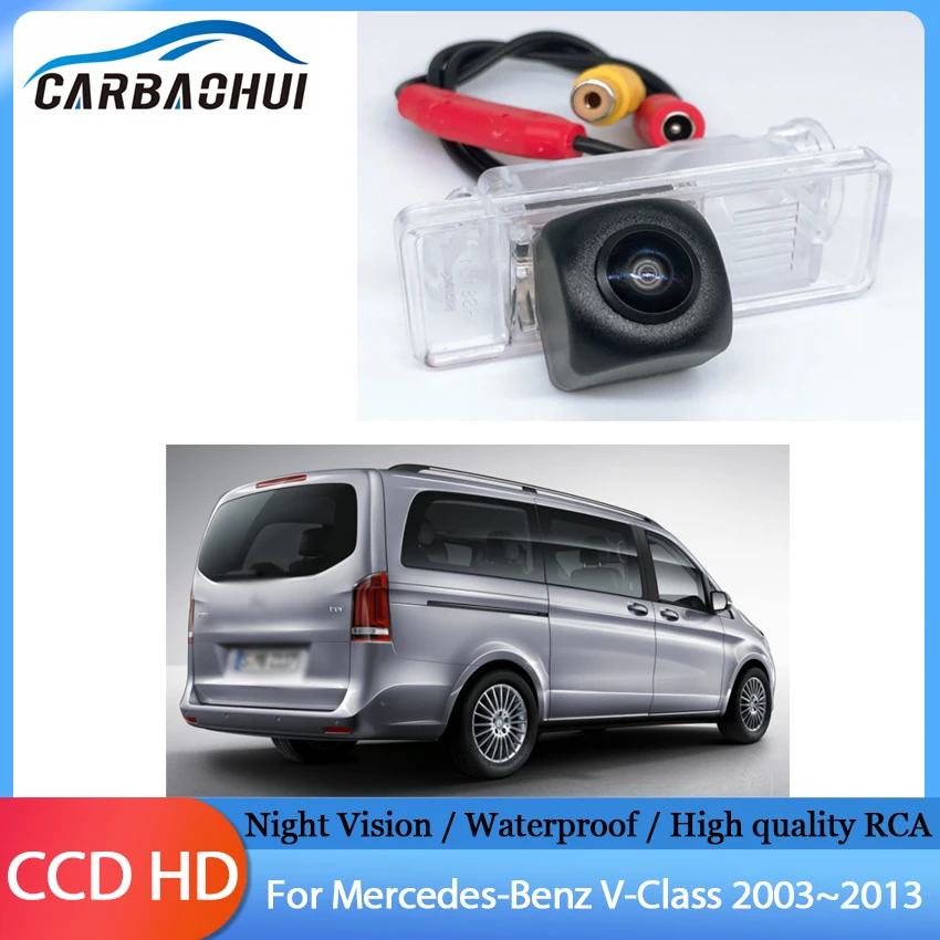 Back up Rear View camera Night Vision Waterproof license plate camera For Mercedes-Benz V-Class 2003~2008 2009 2010 2011 2013