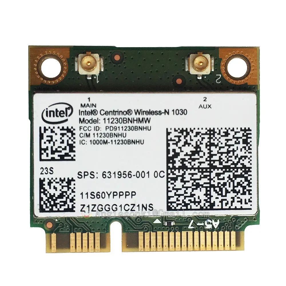 

2.4G Wifi HP G4 G6 G7 MINI PAILIVON PCI-E 631956-001 Intel 1030 11230BNHMW 802.11b/g/n 300Mbps 2.4G Wifi+BT Wireless WLAN Card