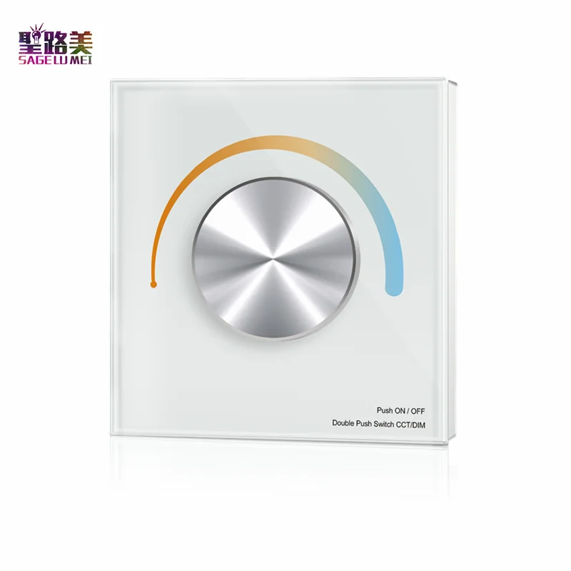 DC12-24V T1-K/T2-K/T3-K Rotary Touch Glass Panel DIM/CCT/RGB LED Controller Dim for single color/color temperature/RGB led tape