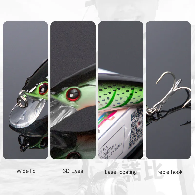 NOEBY 90S Sinking Minnow Fishing Lure 90mm 29g Long Casting Wobblers Hard Baits for Trout Pike Saltwater Jerkbait Fishing Lures