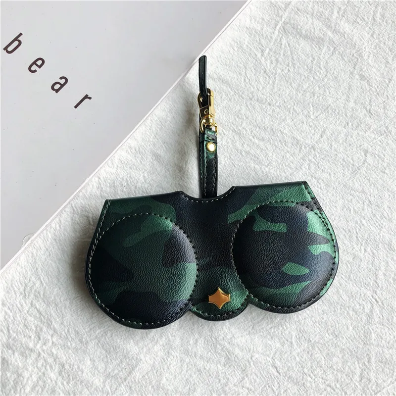 2020 New Eyewear case Serpentine Sunglasses Cases Solid Color Sunglasses Bag Glasses Protective Sleeve PU Leather Glasses Case