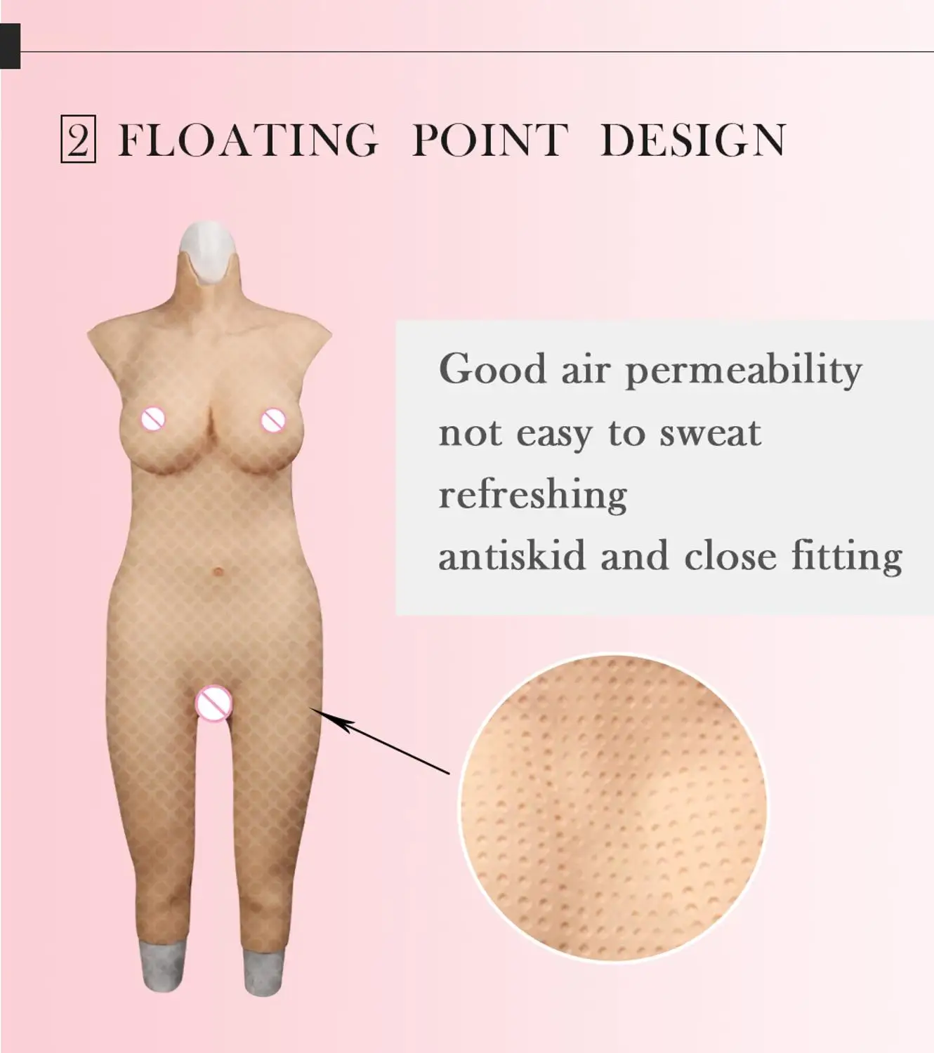 Dokier Silicone Fake Vagina Artificial Huge Boobs Breast Forms Bodysuit For Crossdresser Shemale Transgender Drag Queen