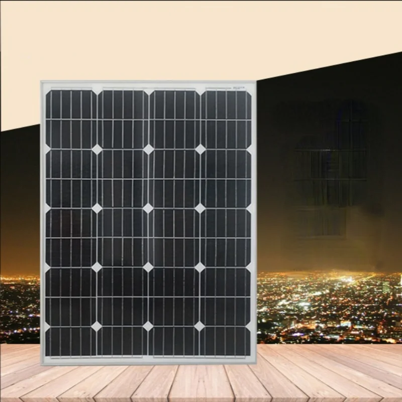 

GY 100W Monocrystalline Silicon Solar Photovoltaic Panel Factory Direct Sales Household Fishing Boat Use 12V Battery