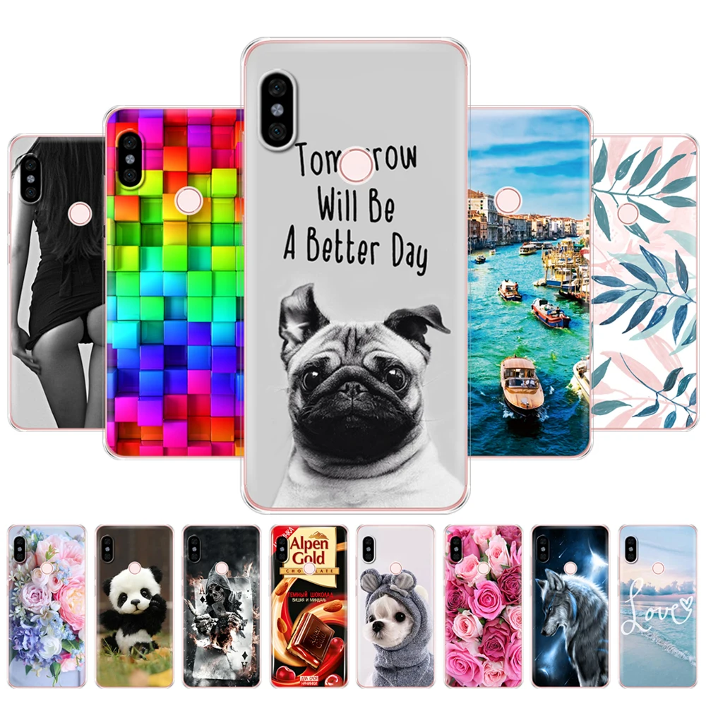 For Xiaomi Redmi Note 5 global version Case Silicon Soft TPU Back Phone Cover For redmi note 5 pro Full Protection Coque Bumper