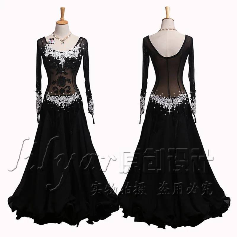 Ballroom Dance Standard Skirt Competition Dress Costumes Performing Dress Customize New Arrival Adult Children Embroidered