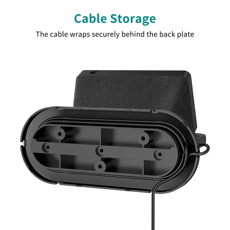 حامل جداري من LINGYOU لـ Amazon Echo Show 5 (الجيل الأول والثالث والثالث) Alexa Echo Dot 4 HomePod Mini رف حامل منزلي ذكي موفر للمساحة