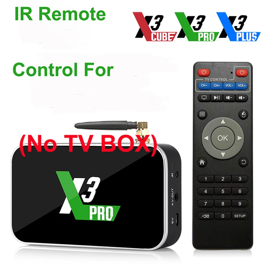 X4 Plus S905X4 Android 11 TV Box Remote Control,  IR Wireless Remote Controller For X4 CUBE X3 Pro X3 Plus Android 9.0 TV BOX