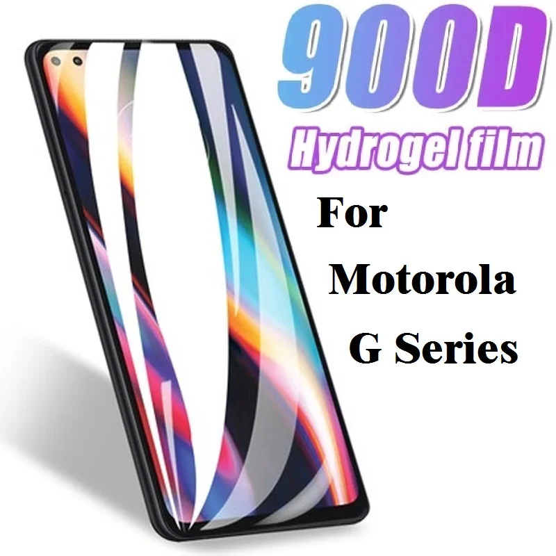 Hydrogel Film For Motorola Moto G9 G8 G7 G6 Plus Play Power Lite G 5G Plus G5 Plus Screen Protector Film For Moto One 5G Film