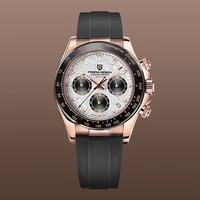 Reloj PAGANI DESIGN 2026 NUEVO 1664 con Esfera de Meteorito para Hombre, Reloj de Lujo de Cuarzo con Zafiro, Cronógrafo Deportivo para Hombre, Reloj Hombre