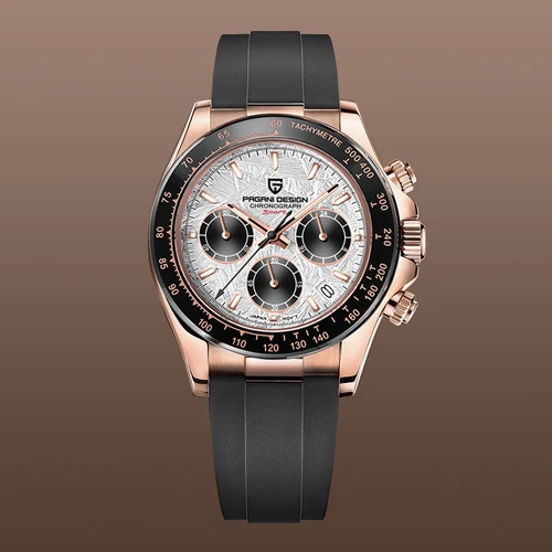 Imagen 2 del producto PAGANI DESIGN 2025 nuevo 1664 relojes con esfera de meteorito para Hombre, Reloj de cuarzo de zafiro de lujo para Hombre, cronógrafo deportivo, Reloj para Hombre