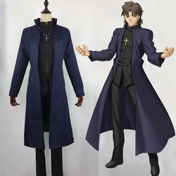 Anime Fate Stay Night Cosplay Costumes Kotomine Kirei Cosplay Costume Halloween Carnival Party Game FGO Cosplay Costume