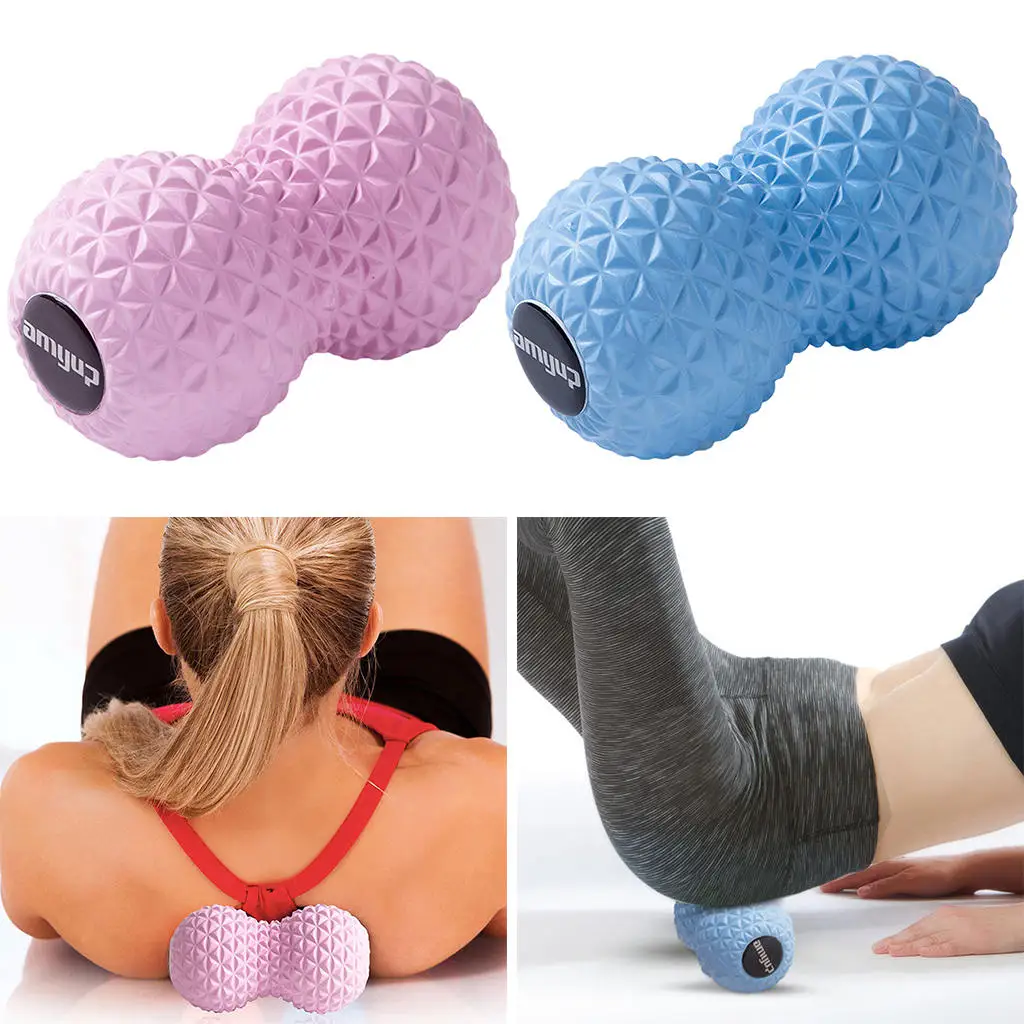 EVA Peanut Massage Ball Double Lacrosse Massage Ball Mobility Ball for Physical Therapy Deep Tissue Massage Tool Back Hand Foot