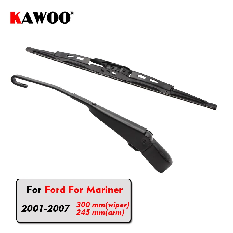 KAWOO Car Rear Wiper Blades Back Window Wipers Arm For Ford For Mariner Hatchback (2001-2007) 300mm Auto Windscreen Blade