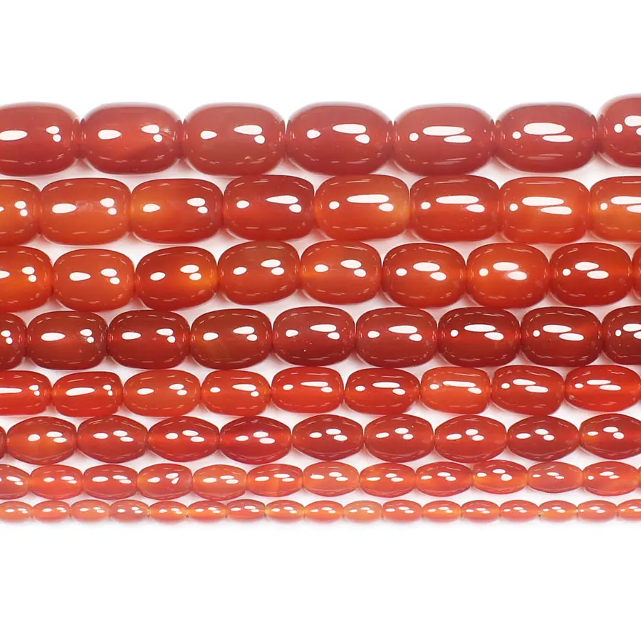 Natural Red Carnelian ova Drum shape beads , 4x6-13x18mm Loose Beads 15inch ,Wholesale For DIY Jewellery !