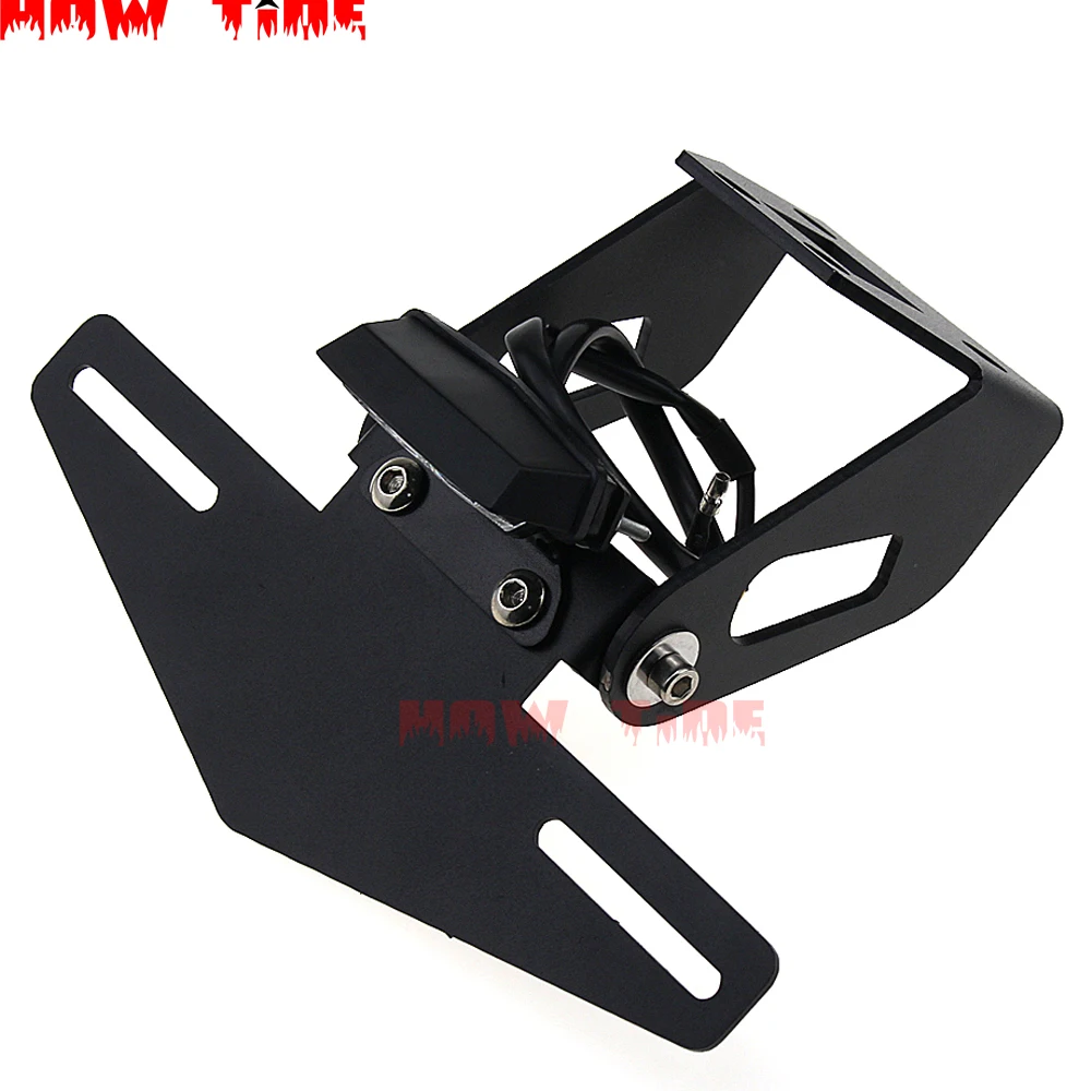 

For KAWASAKI Ninja 400 Z400 2018 2019 Motorcycle Rear Tail Tidy Aluminum License Plate Holder Fender Eliminator Kit Black 1 Set