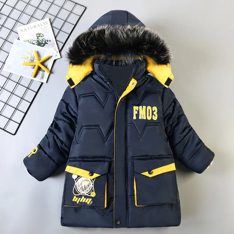 Toddler Baby Boys Winter Jackets For Girls Hooded Outerwear Children Thick Warm Multiple Styles And Color Specifications Coat