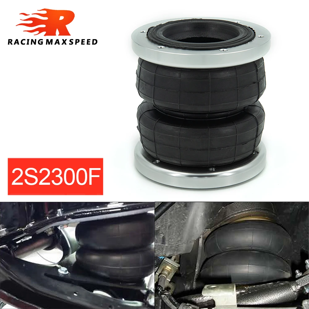 

2PCS 2S2300F Universal Air Bags Air Suspension Kit Bag Pneumatic Bag Shock Absorber 134MM High With Open Flange 2S2300F