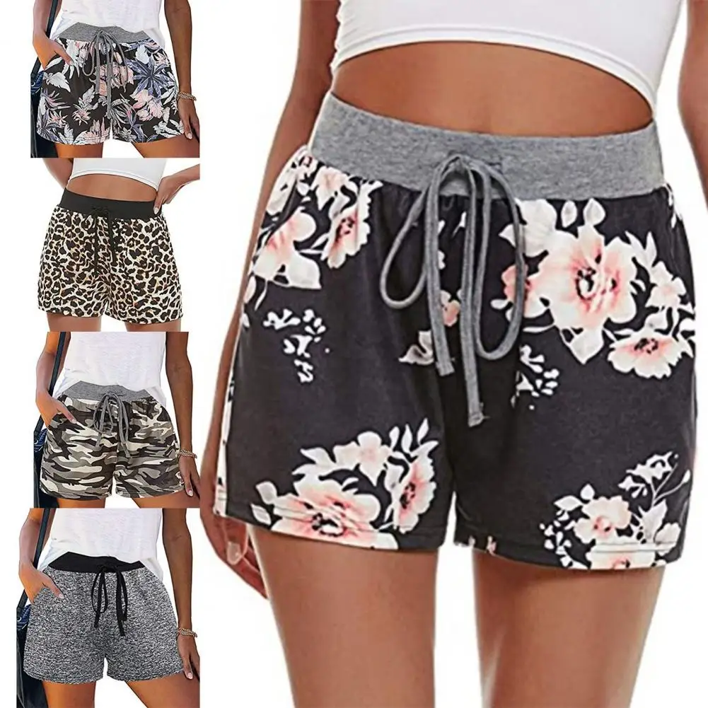 Summer Women Shorts High Waist Drawstring Wide Leg Short Women Sports Short Sweatshorts Woman Short femme shorts шорты женский