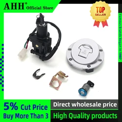 AHH Motorcycle Ignition Switch Lock Fuel Gas Cap Tank Cover Key Set for Honda CBR600 CBR 600 RR CBR600RR F5 2003 2006 2004 2005