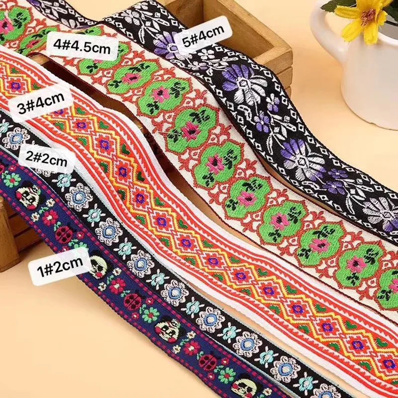 

4cm/4.5cm ethnic style jacquard webbing,QC0422D