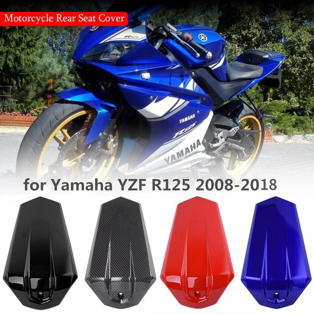 

Motorcycle Rear Pillion Passenger Pillion Solo Hard Seat Cover Cowl Fairing Tail Cover for Yamaha YZF-R 125 R125 2008-2018 2017