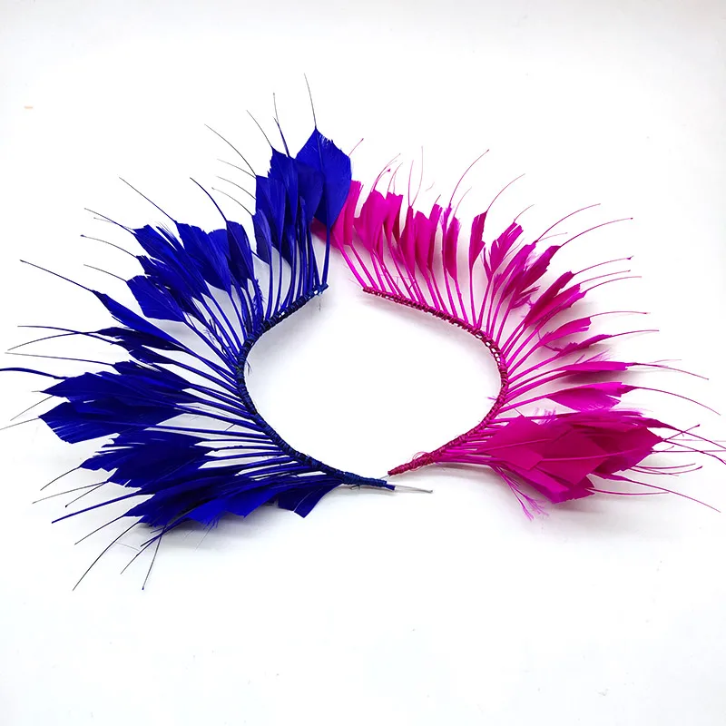 New 1pcs goose feather wedding brooch length about 30CM feathers flower headdress wedding party decoration feathers for crafts