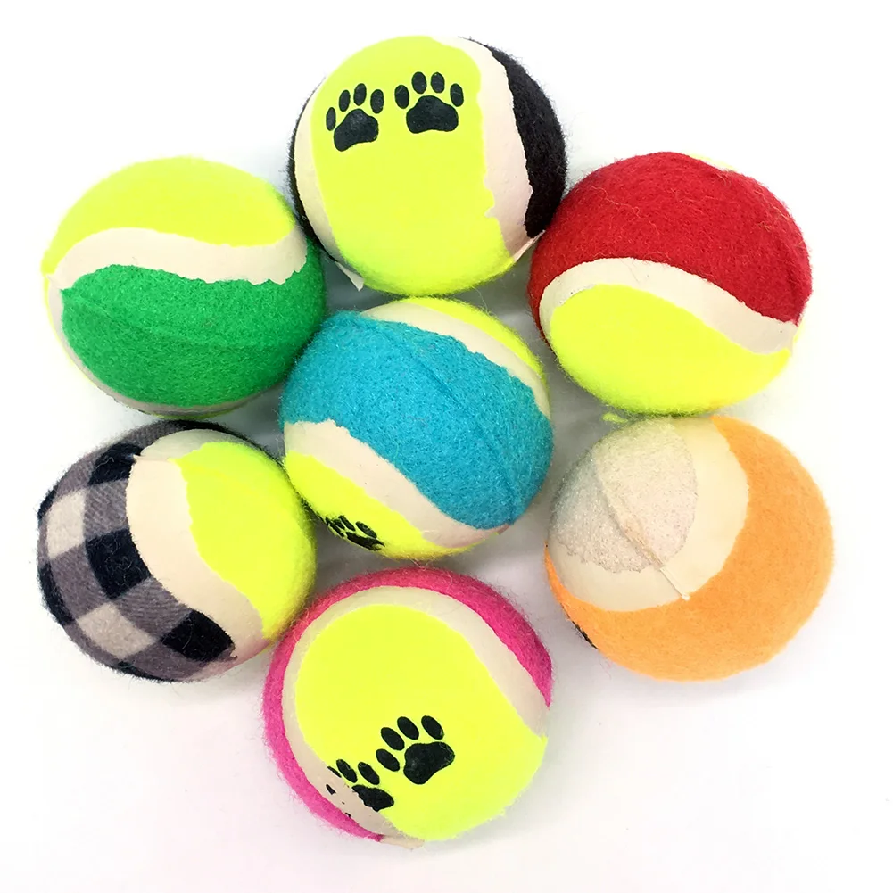 

Mini Small Dog Toys For Pets Dogs Chew Ball Puppy Dog Ball For Pet Toy Puppies Wool Tennis Ball Dog Toy Ball Pet Products