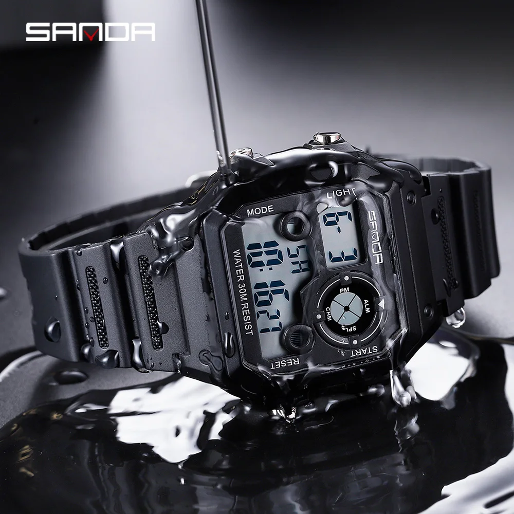 SANDA G Style Digital Watch Men Waterproof Ms Watch Sport Men Watches Boy Girl Electronic relogio masculino Relógio mulher