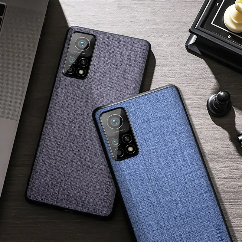 Case For Xiaomi Mi 10T Pro Lite 5G Cloth Texture Premium PU Leather Protective Bumper Back Cover For Xiaomi Mi 10 Pro 10i case