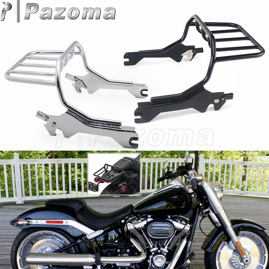 

Motorcycle Rear Seat Support Shelf Steel Luggage Carrier Rack For Harley Fat Boy 114 FLFBS FLFB Breakout 114 FXBRS FXBR 18-2020